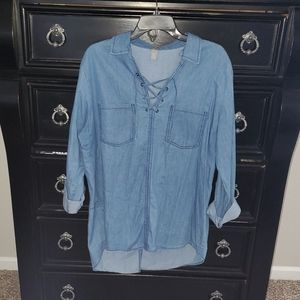 ⭐4/$20⭐ Charlotte Russe Jean Tunic Top